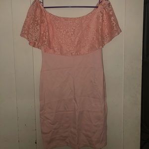 🌟 JULYS pink off the shoulder dress M/L